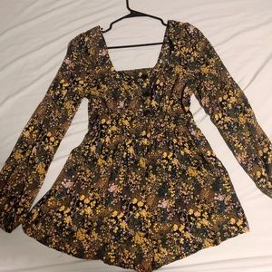 Urban Outfitters Floral Print Women Romper